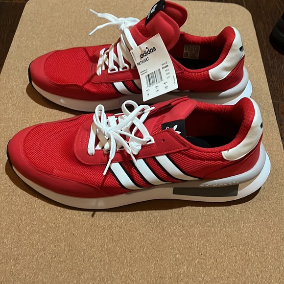 Adidas Originals Retroset Scarlet Red Size 14 - Picture 9 of 15